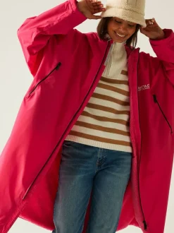 Roze - Regatta - Waterdichte omkleedjas voor volwassenen