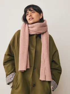 Roze - Ribbed Knit Scarf