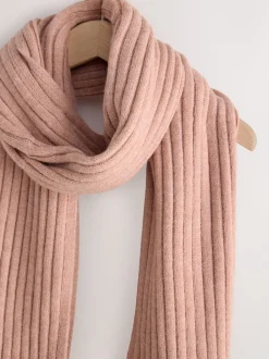 Roze - Ribbed Knit Scarf