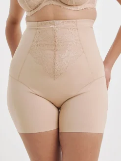 Roze - Simply Be Magisculpt Ella Lace Thighshaper Frim Control Shapewear & solutions