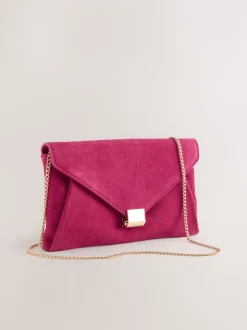 Roze - Suède clutch