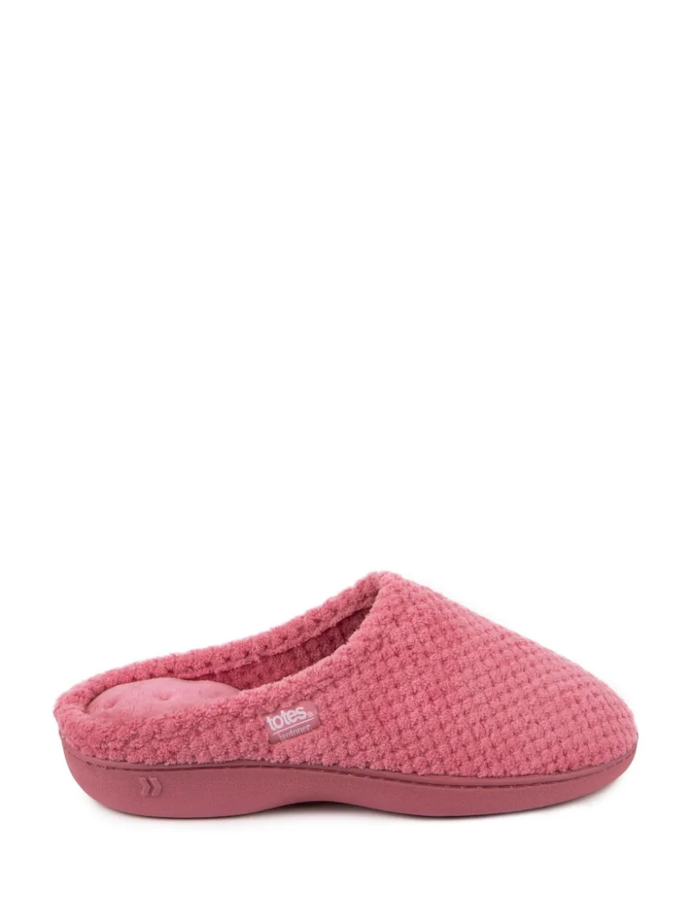 Roze - Totes Isotoner Popcorn pantoffelmuiltjes van badstof