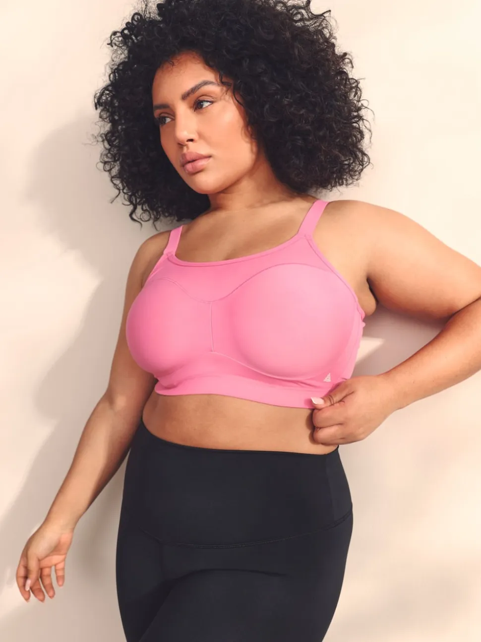 Roze - Ultimate Support Non Pad Minimising Bedrade Dry Tech Hoge impact Sportbeha