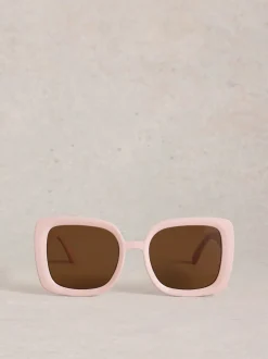 Roze - White Stuff Oversized Square Sunglasses