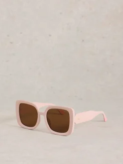Roze - White Stuff Oversized Square Sunglasses