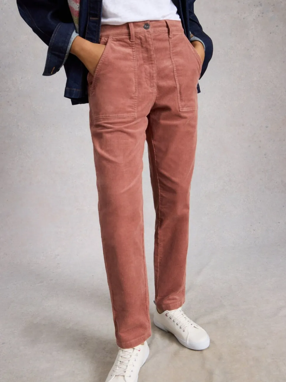 Roze - White Stuff Twister corduroy broek
