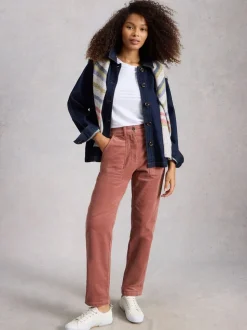 Roze - White Stuff Twister corduroy broek