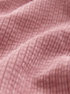 Roze - Wijde pijpen zachte corduroy broeken