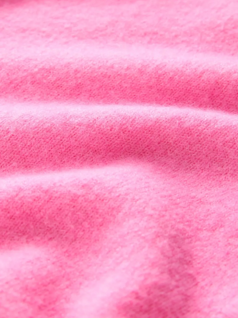 Roze bloemetjes - Gebreid vest met ronde hals