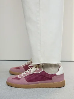 Roze corduroy - Forever Comfort® vetersneakers