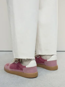 Roze corduroy - Forever Comfort® vetersneakers