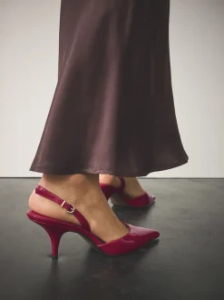 Roze gelakt - Forever Comfort® Pointed Toe Curvy Slingback Heels