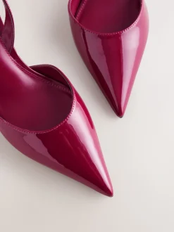 Roze gelakt - Forever Comfort® Pointed Toe Curvy Slingback Heels