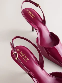 Roze gelakt - Forever Comfort® Pointed Toe Curvy Slingback Heels