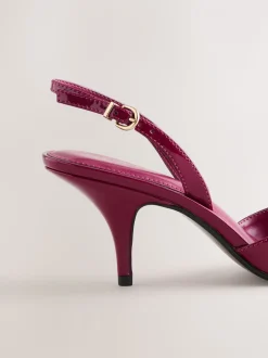 Roze gelakt - Forever Comfort® Pointed Toe Curvy Slingback Heels