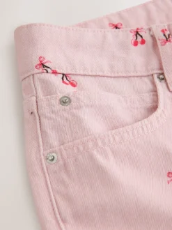 Roze kers - Straight Leg Jeans