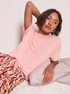 Roze met dierenprint - Friends Like These Short Sleeve Pyjamas