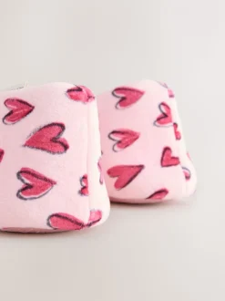 Roze met hartjes - Ballerinapantoffels
