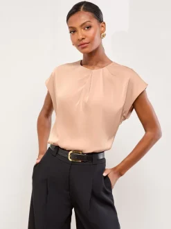 Roze satijn - Lipsy Drape Top