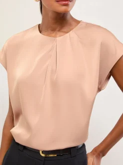 Roze satijn - Lipsy Drape Top