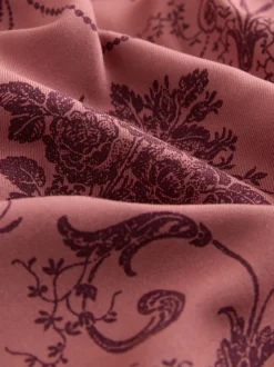 Roze/Bordeaux - Laura Ashley Josette pyjama met knopen