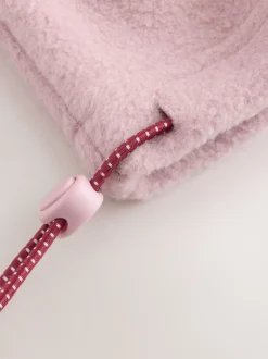 Roze/Bordeauxrood - Half Zip Graphic Fleece