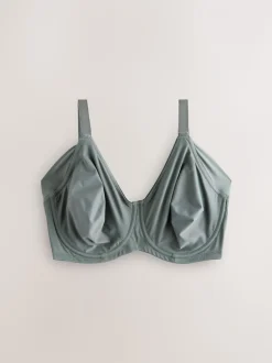 Roze/kaki - F-K cup onderarm gladmakende niet gevulde beugelbeha's met minimaliserend ultiem comfort verpakking van 2