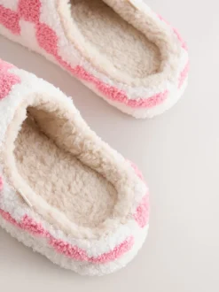 Roze/rood - Check Cherry Mule Slippers