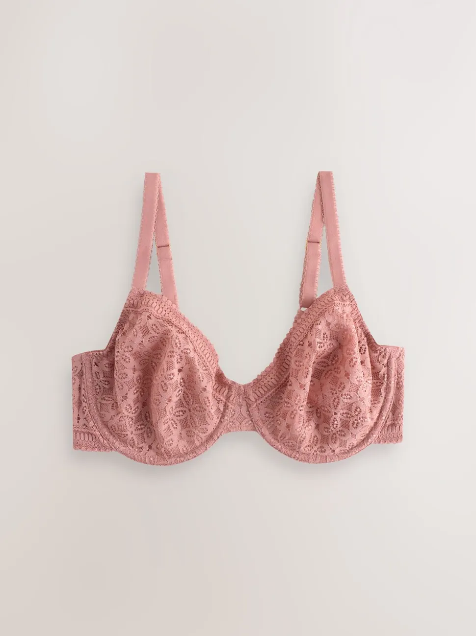 Roze/wit - Set van 2 minimiser Beha's met volledige cups zonder vulling, cup DD+