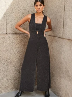 Ro&Zo Sparkle Ponte Jumpsuit