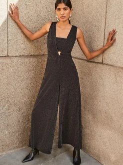 Ro&Zo Sparkle Ponte Jumpsuit
