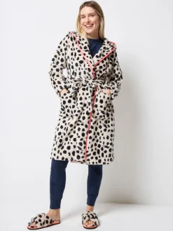 SCAMP & DUDE Cheetah & Lightning Bolt Dressing Robe
