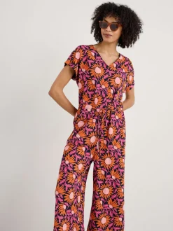 Seasalt - Tenger - Rose - Jumpsuit van Trellis, met wijde pijpen
