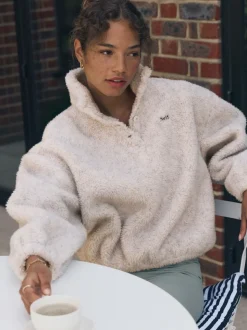 self. Buttons Neck Jumper