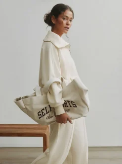 self. Half Zip Collar Sweatshirt