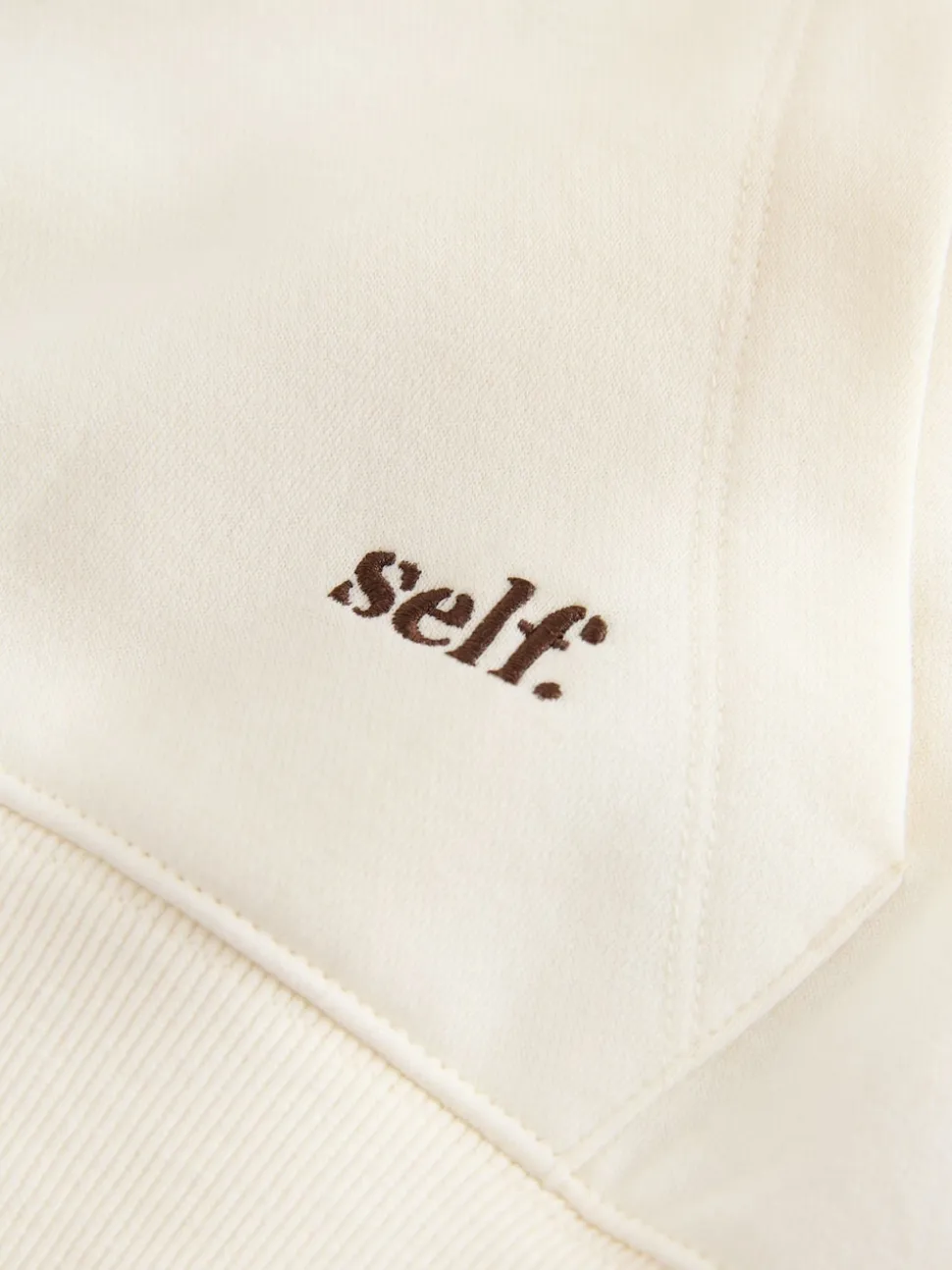 self. Half Zip Collar Sweatshirt