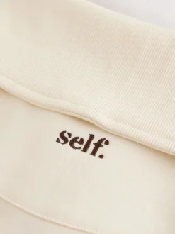 self. Half Zip Collar Sweatshirt
