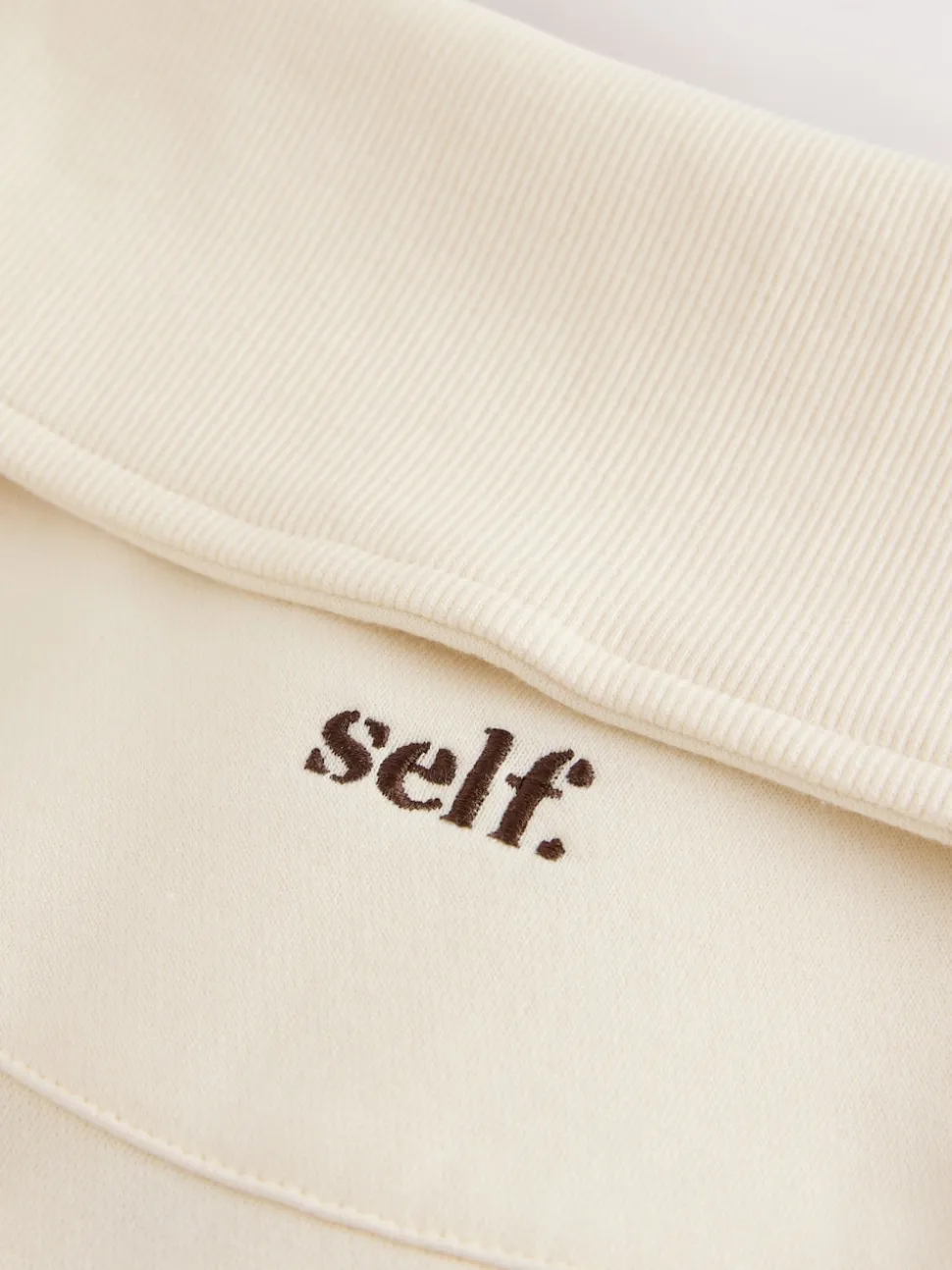self. Half Zip Collar Sweatshirt