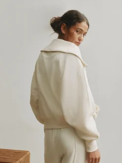 self. Half Zip Collar Sweatshirt