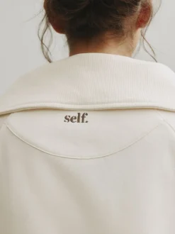 self. Half Zip Collar Sweatshirt