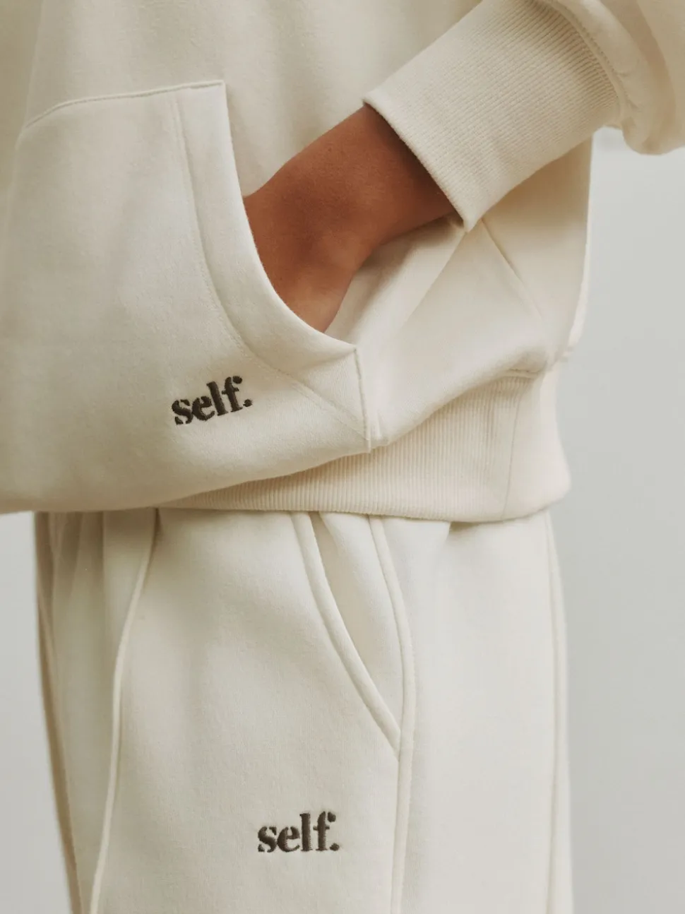 self. Half Zip Collar Sweatshirt