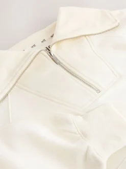 self. Half Zip Collar Sweatshirt