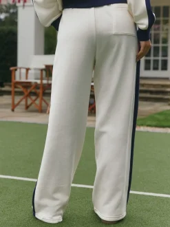 self. joggingbroek met wijde pijpen