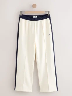 self. joggingbroek met wijde pijpen