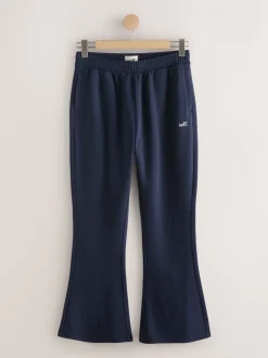 self. joggingbroek met wijde pijpen
