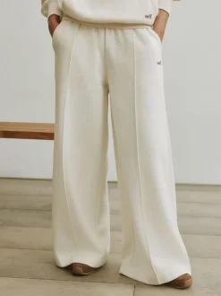 self. joggingbroek met wijde pijpen
