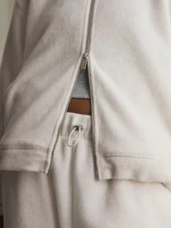 self. Polar fleece met volledige rits