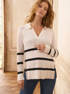 Seraphine Cosy Wool Blend Maternity Collared Jumper