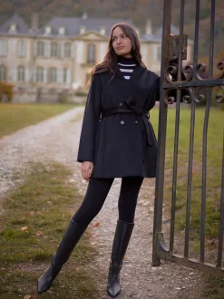 Seraphine Double Breasted Wool Maternity Coat