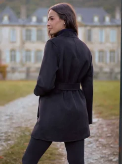 Seraphine Double Breasted Wool Maternity Coat
